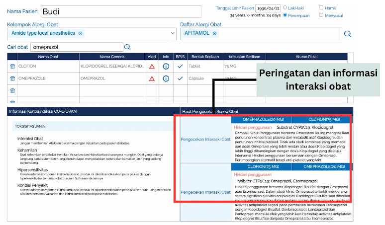 contoh cara mengatasi interaksi obat dengan sistem informasi obat